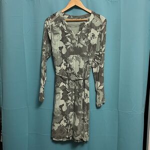 Sandwich Long Sleeve Floral Dress in Green